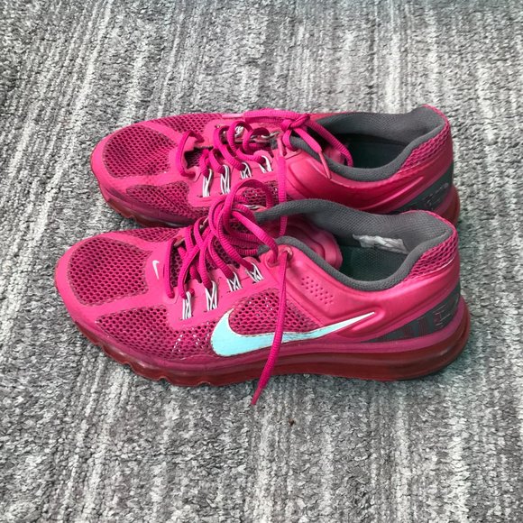 Nike Air Max 2014 Fuchsia Pink Running Shoes 555363-602 Size 9.5 - Picture 10 of 16